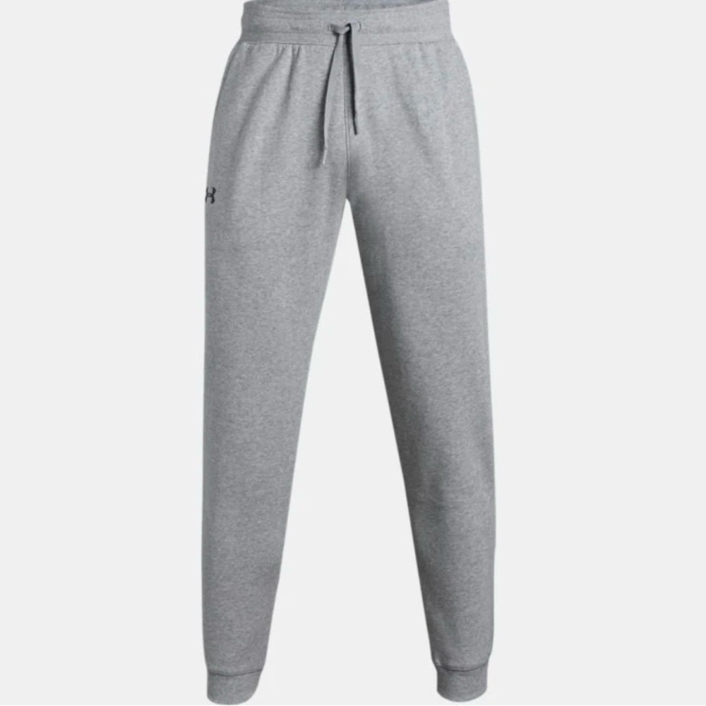 Under Armour Men's Heather Gray Hustle Fleece Joggers